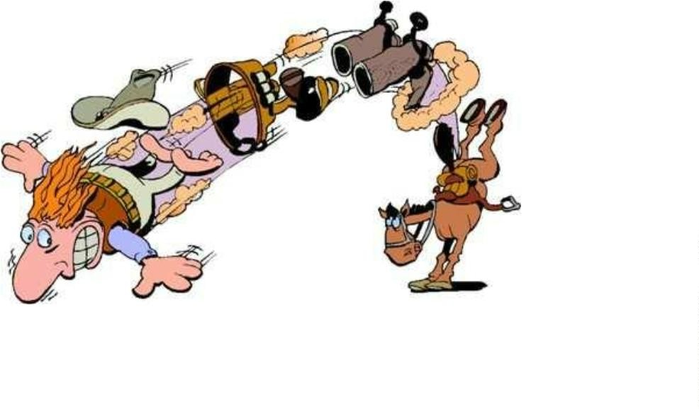 Cowboy fliegt vom Pferd und verliert seine Ausrüstung